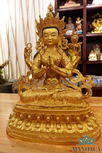 TƯỢNG QUAN ÂM TỨ THỦ 45CM